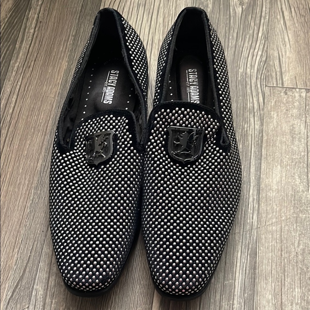 Stacy Adams Black Formal Loafers with Tassel